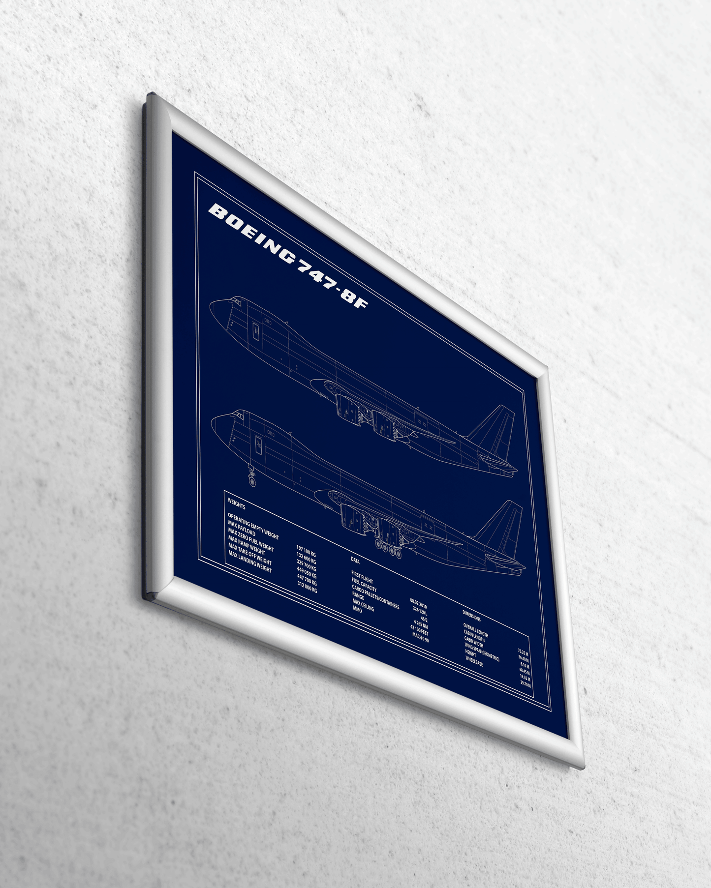 BOEING 747-8F (FREIGHTER) BLUEPRINT - Aeroprints Shop