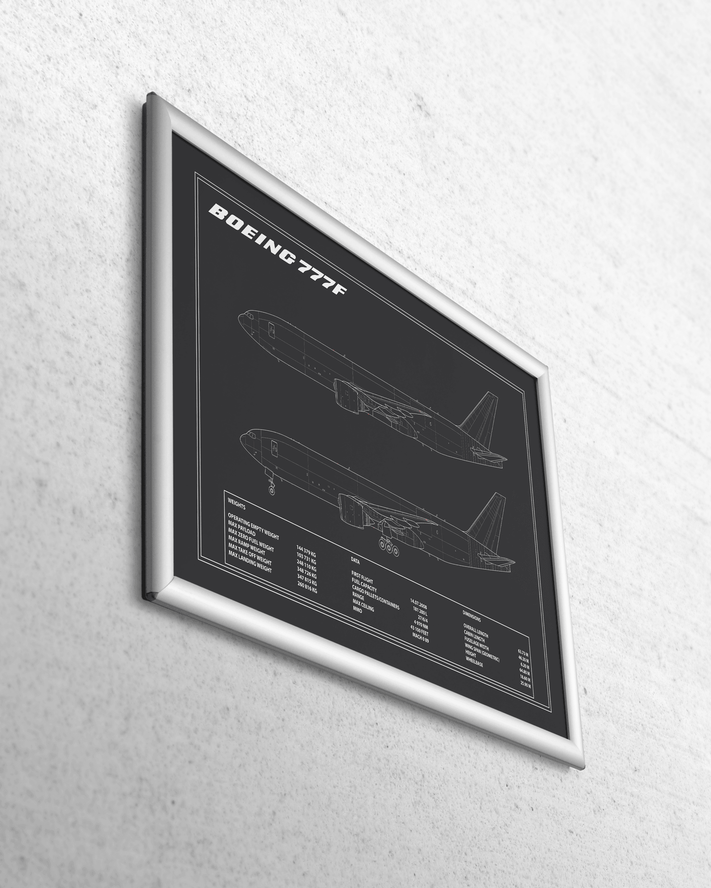 BOEING 777F (FREIGHTER) BLUEPRINT - Aeroprints Shop