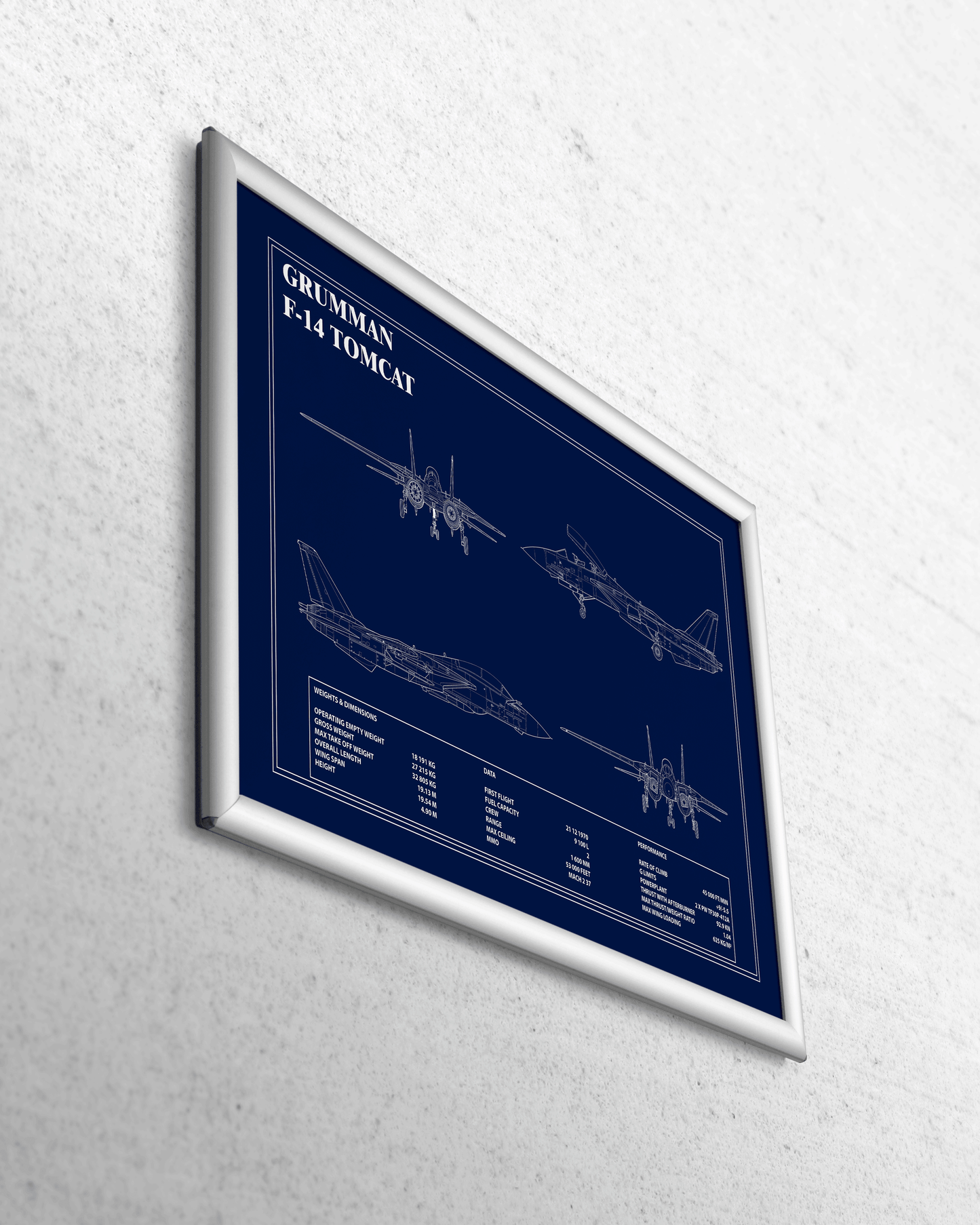 F14 TOMCAT BLUEPRINT - Aeroprints Shop