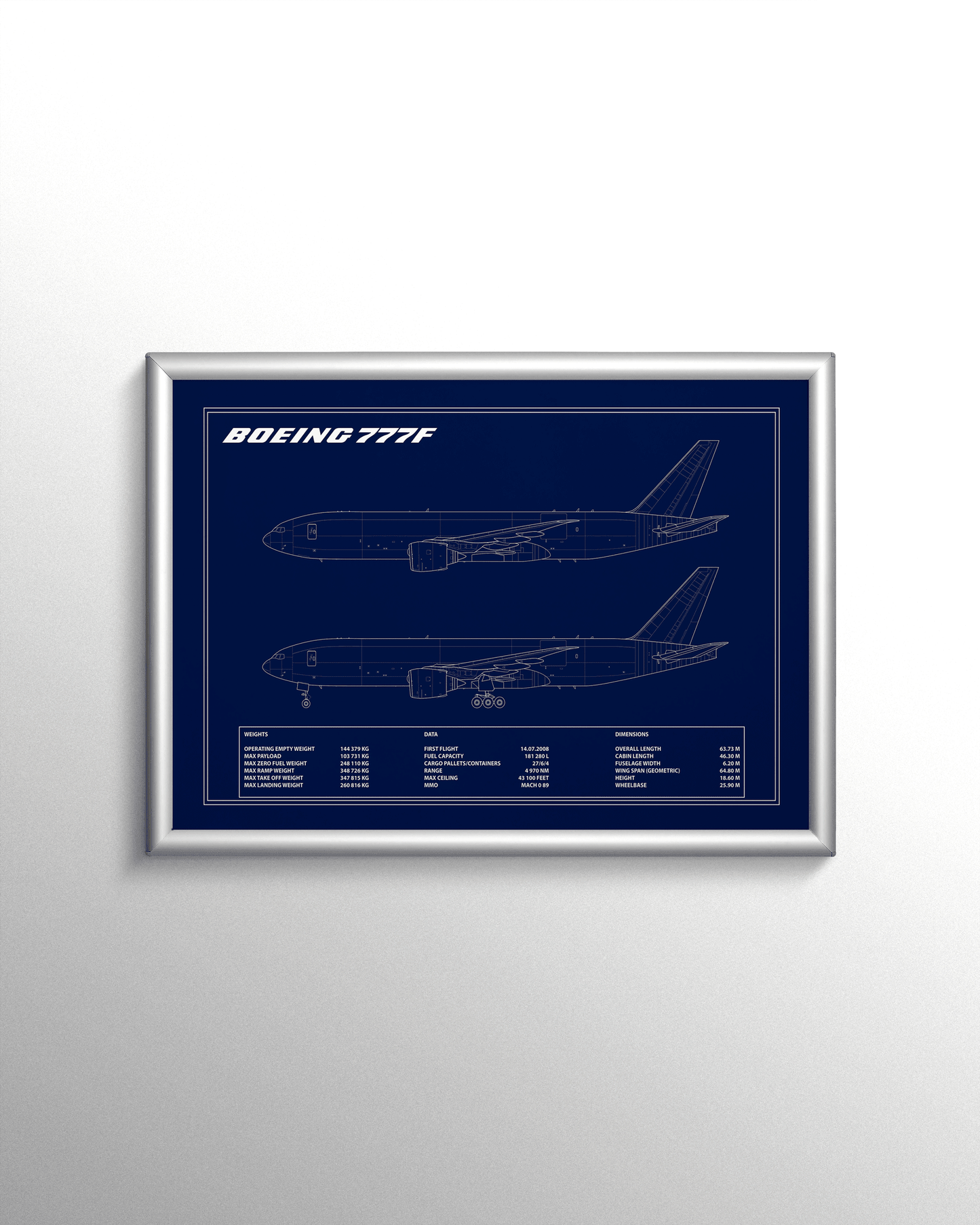 BOEING 777F (FREIGHTER) BLUEPRINT - Aeroprints Shop
